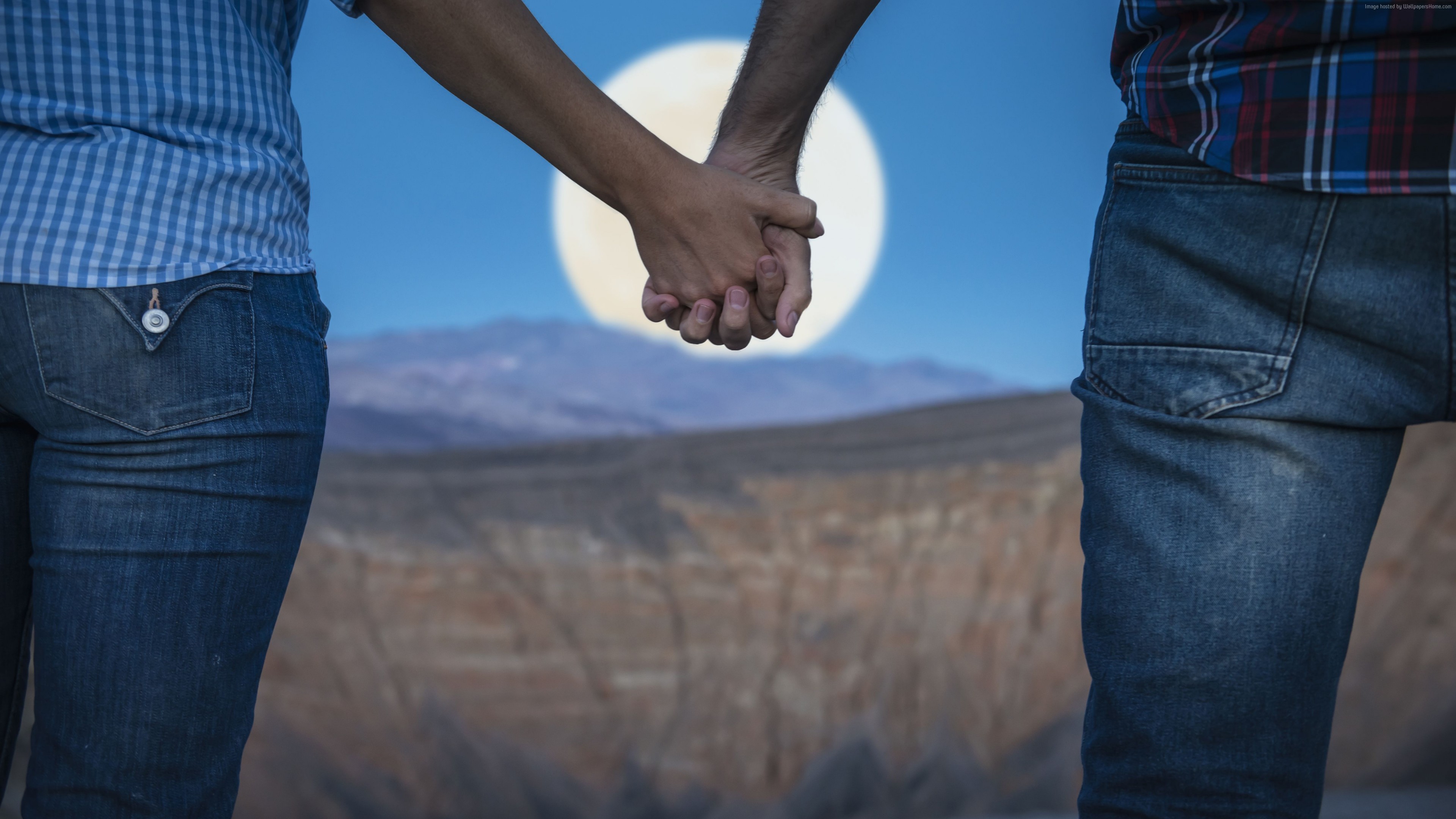 Stock Images love image, hands, moon, 5k, Stock Images